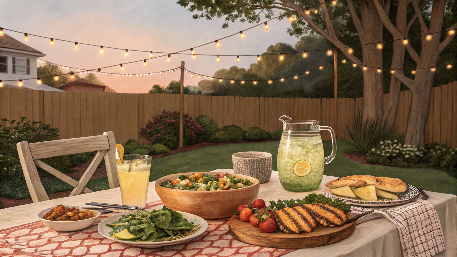 Backyard summer kitchen