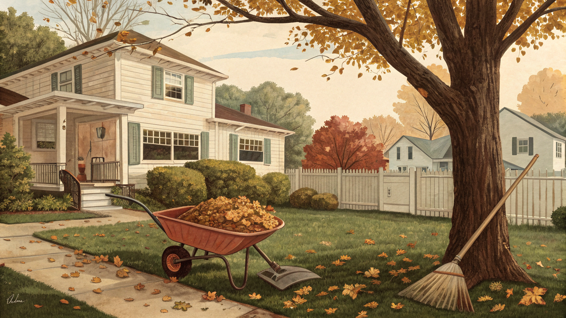Mid-fall garden cleanup