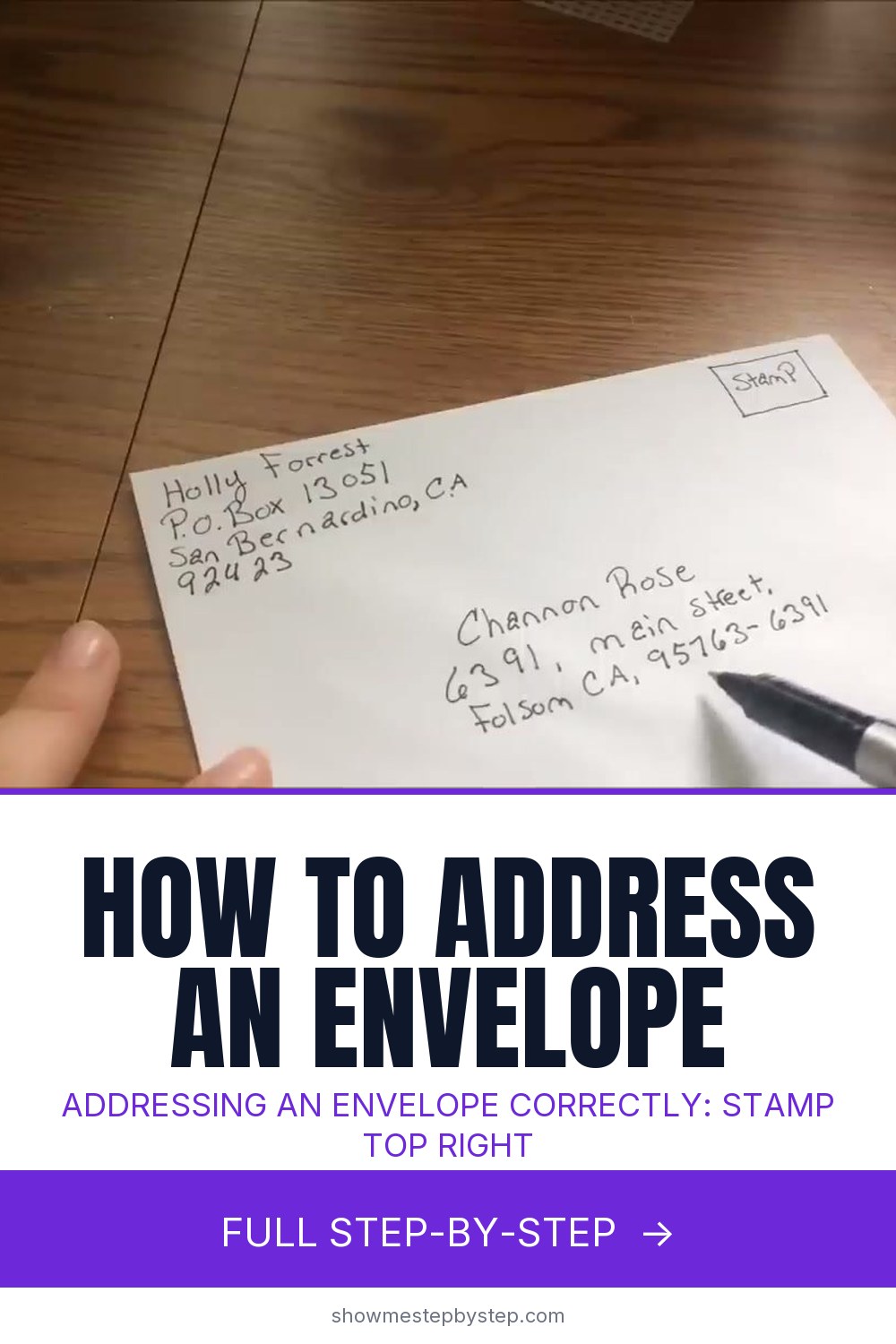 How to Address an Envelope - 6 Steps with Examples