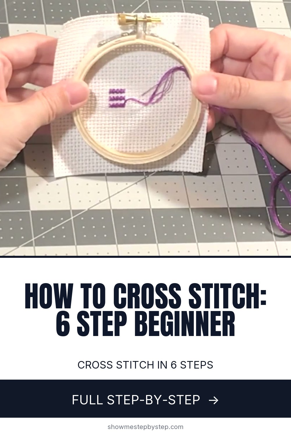 How to Cross Stitch: 6 Beginner Steps (English + Danish)