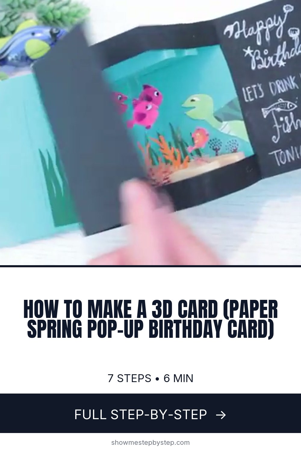 How to Make a 3D Card - Pop-Up Birthday Card Tutorial
