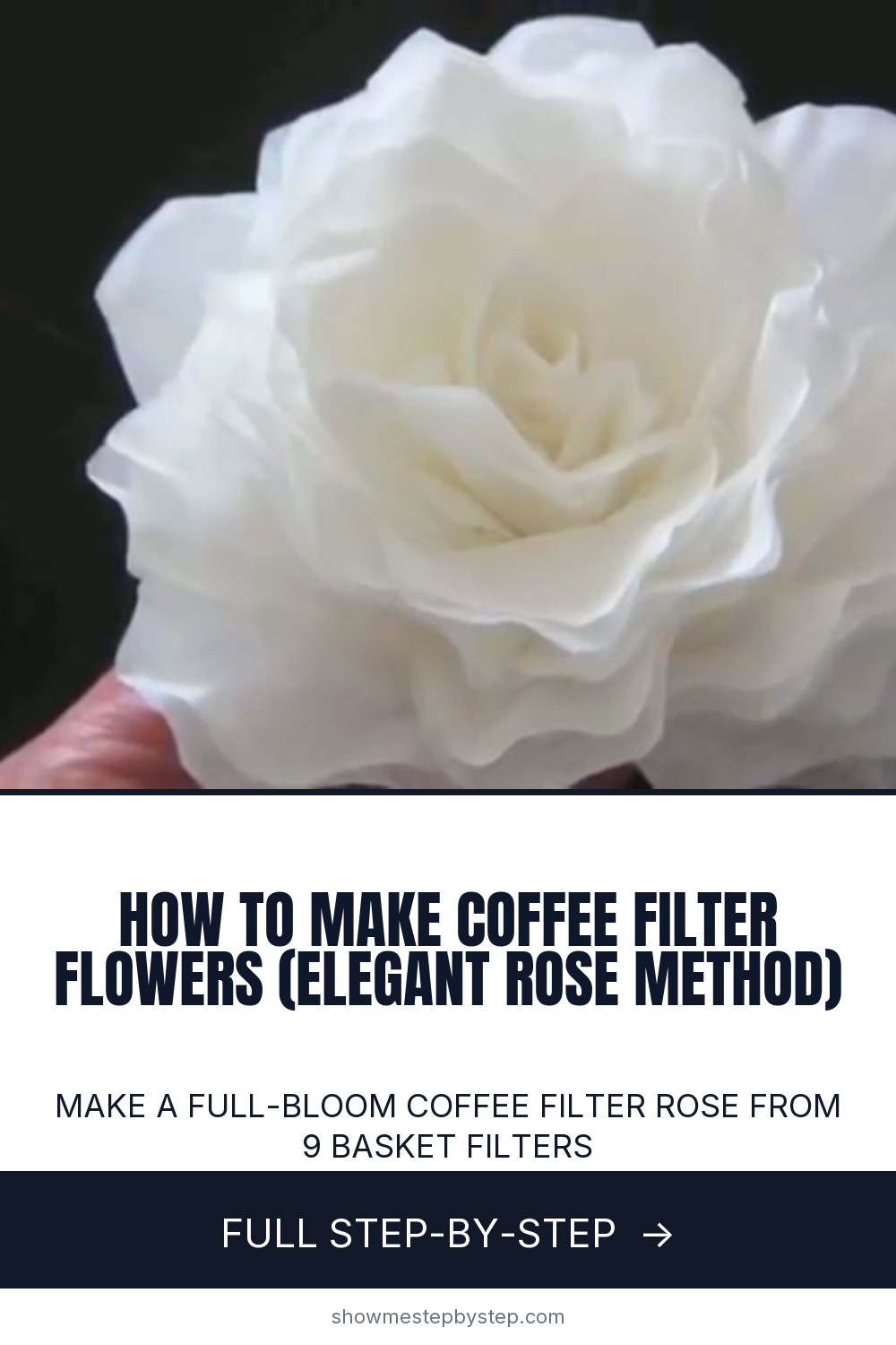 Simple Coffee Filter Roses How to Make Coffee Filter Flowers (Elegant Rose)