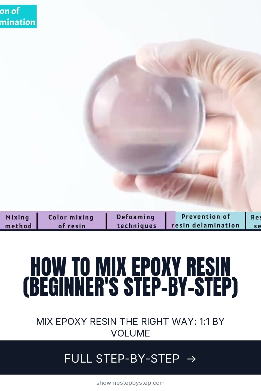 How to Mix Epoxy Resin - Beginner's Step-by-Step Guide