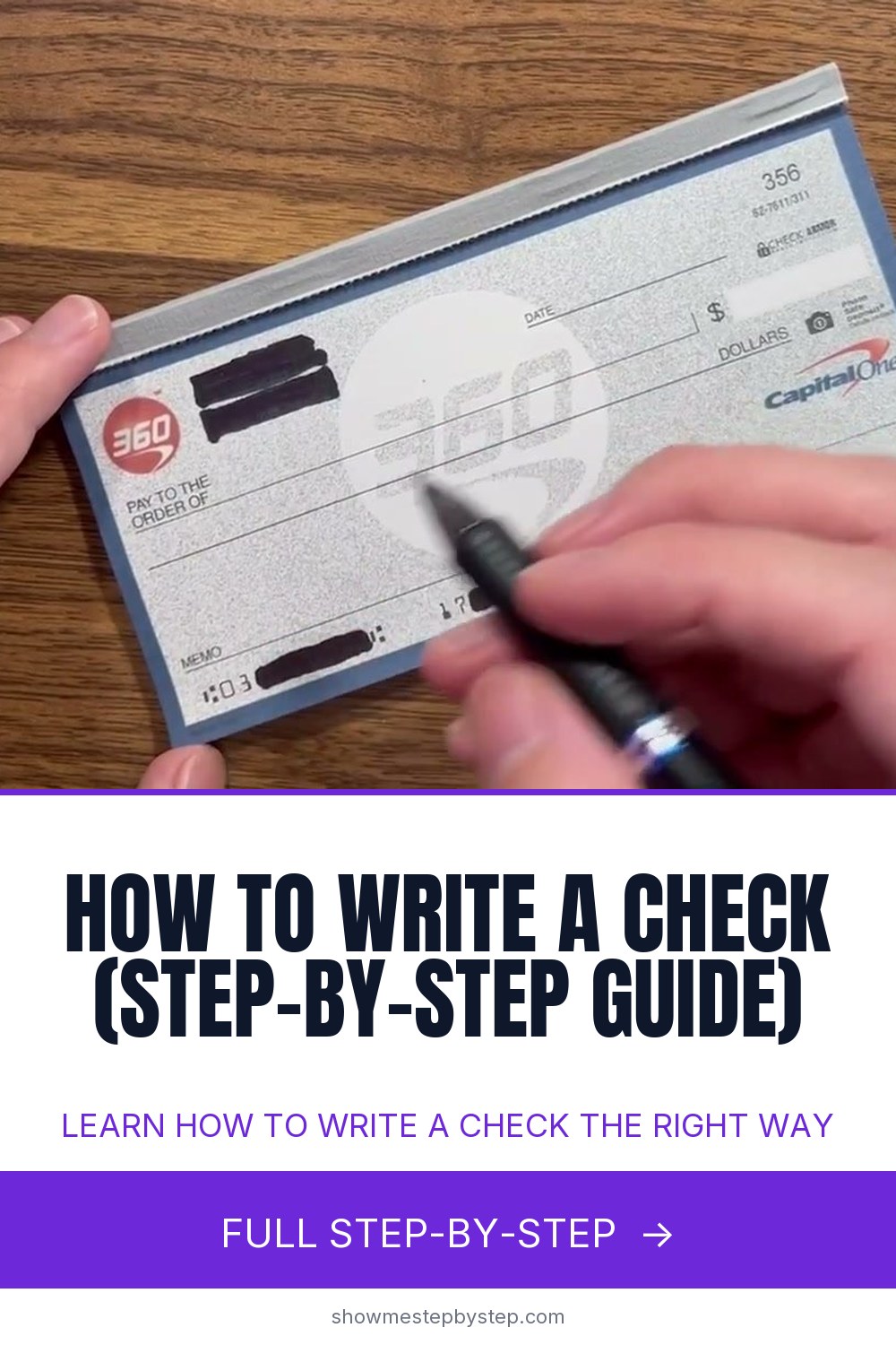 How to Write a Check: 6-Step Beginner Guide With Examples